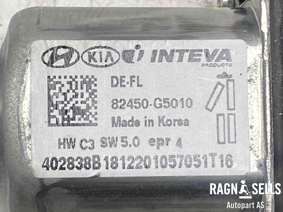 Ruteheis, kun motor, venstre bak til Kia Niro 2016-2021  (INTEVA|83450G5000|82450G5010|)