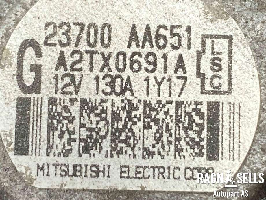 Dynamo til Subaru Outback 2009-2014 (Type IV)  (23700AA651|23700AA811|23700AA650)