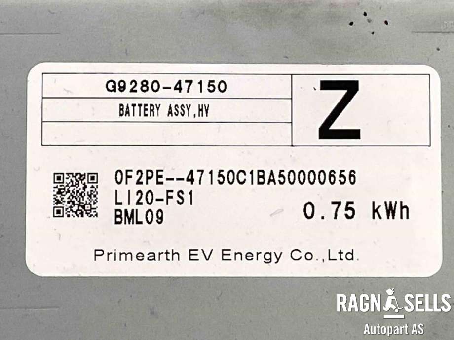 Batteripakke hybrid til Toyota Corolla 2019-->>  (G928047150|)