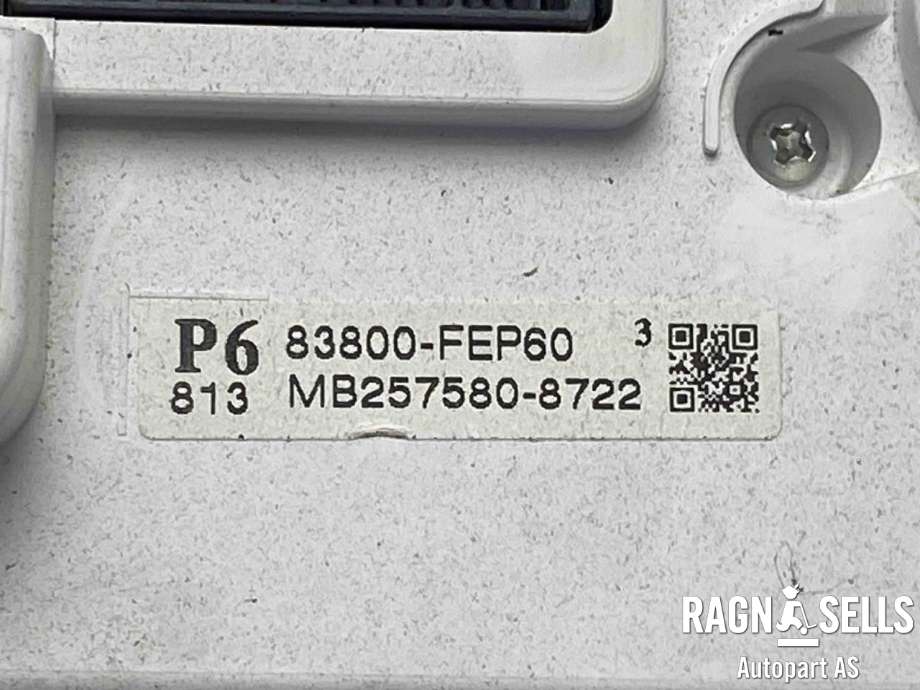 Instrumentpanel til Toyota Corolla 2019-->>  (83800FEP60|)