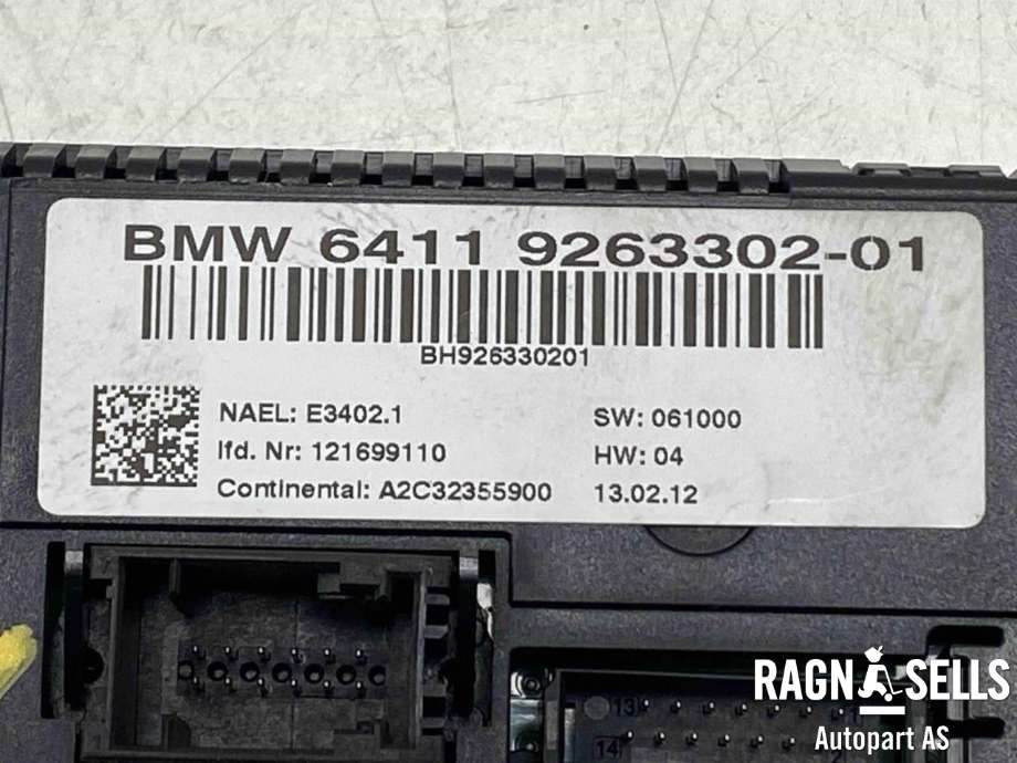 Varmeapparat betjening til BMW X1 2009-2015 (E84) (E84) (64 11 9 292 262|64 11 9 263 302|)