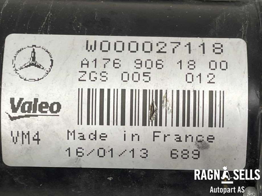 Viskermotor frontrute komplett m/overføring til Mercedes CLA 2013-2019 (C117) (C117) (A1769061800|W000027118|A 176 820 00 40|)