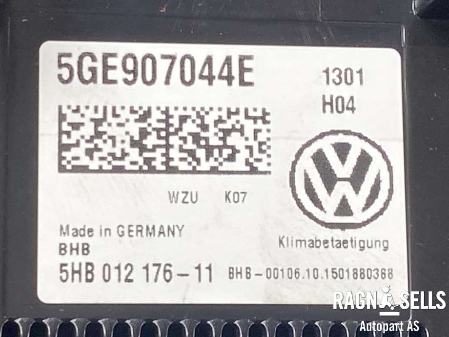 Varmeapparat betjening til VW Passat 2015-2019 (Fase 1) (B8) (B8) (5GE907044E|5GE 907 044 AL|)