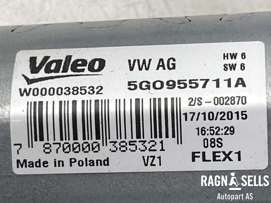 Viskermotor bakrute til VW Passat 2015-2019 (Fase 1) (B8) (B8) (VALEO|5G0 955 711 C|5G0 955 711 D|)