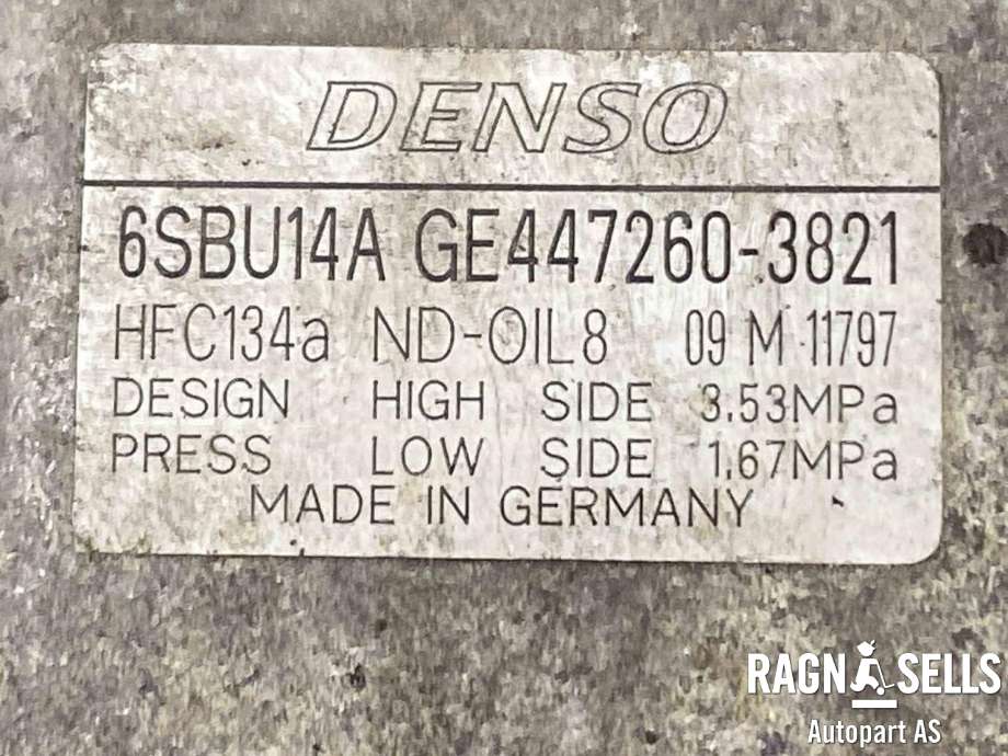 Aircondition kompressor til BMW 5-Serie 2010-2017 (F10/F11) (F10/F11) (DENSO|64 52 9 223 694|447260-3821|64 52 9 215 947|64529223694|64529225703|64529330829)
