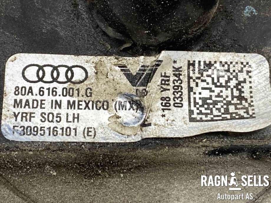 Fjær bak nivå luftpute/belg til Audi Q5 2017-->> (Type II)  (80A 616 001 F|)