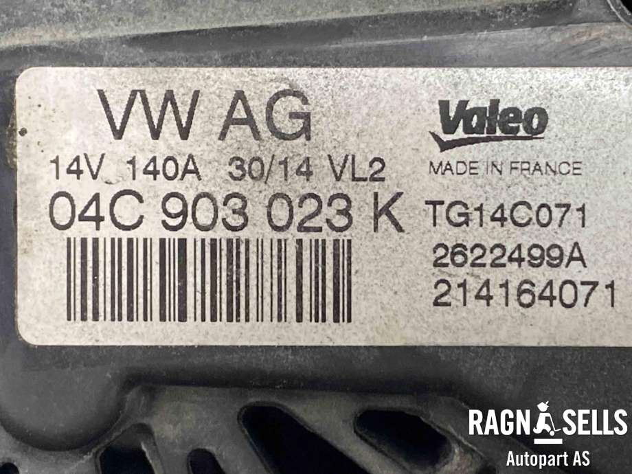 Dynamo til Audi A3 2012-2016 (Type III, Fase 1)  (04E 903 015 T|)