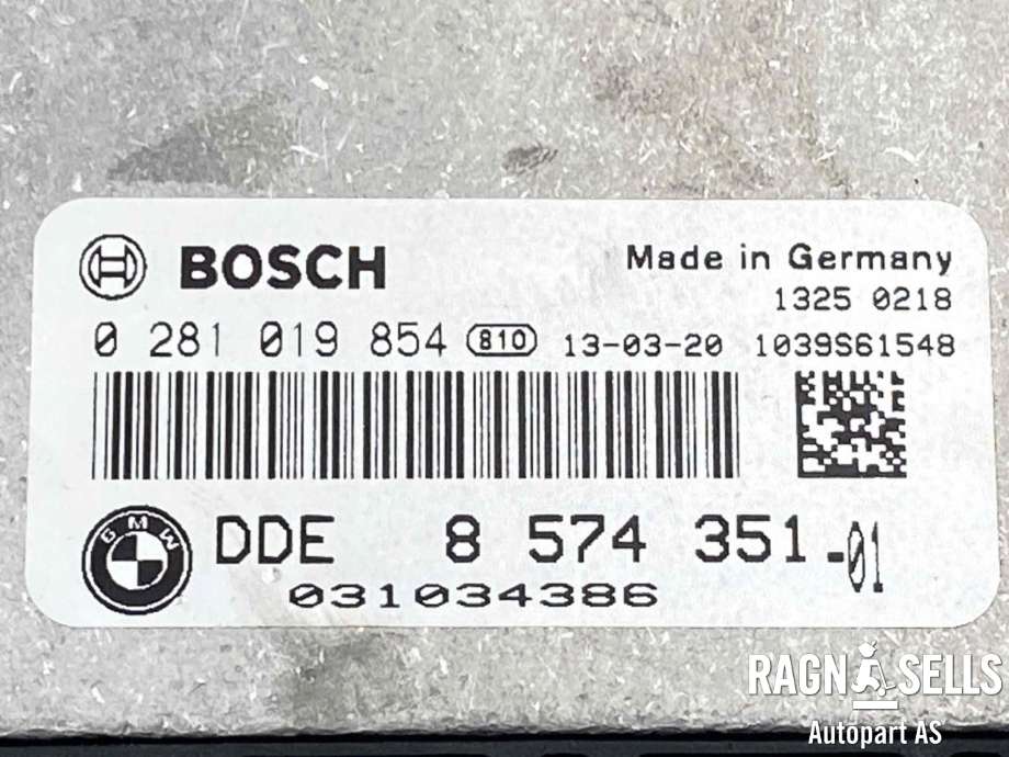 Styreenhet motor til BMW X1 2009-2015 (E84) (E84) (BOSCH|13 61 8 580 307|8 574 351|0 281 019 854)