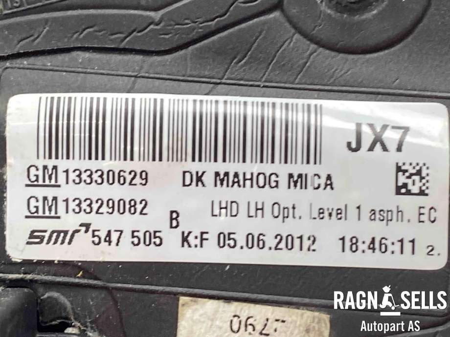 Speil venstre til Opel Insignia A 2009-2014  (6428290||13268765|13329083)