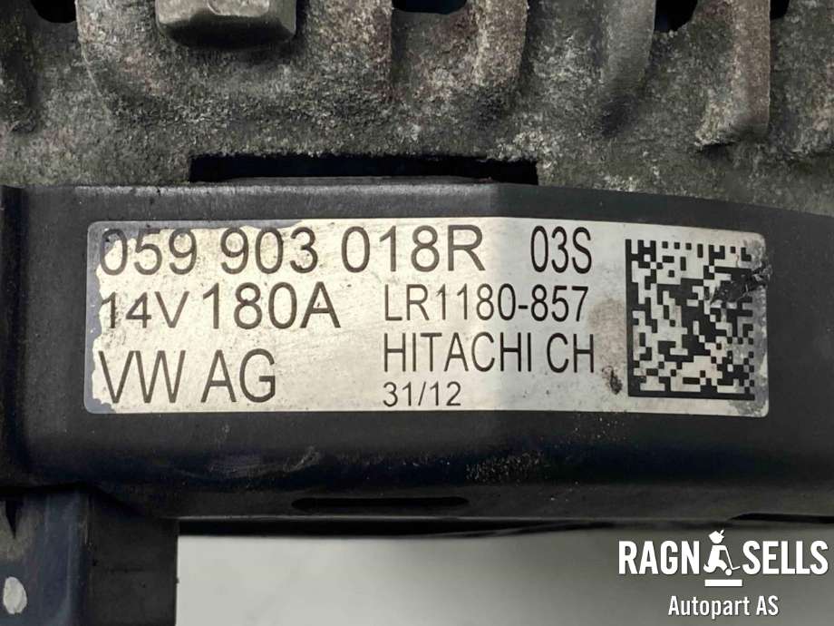 Dynamo diesel til Audi A7 2010-2014 (Type I, Fase 1)  (059 903 018 Q|)