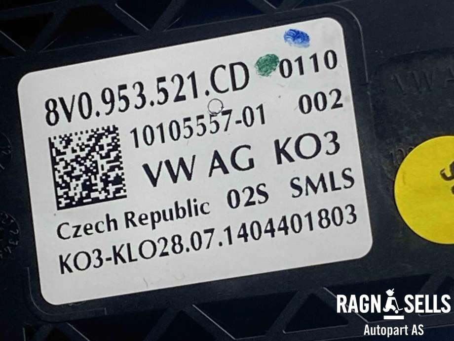 Bryter combi til Audi A3 2012-2016 (Type III, Fase 1)  (8V0 953 502 K|)