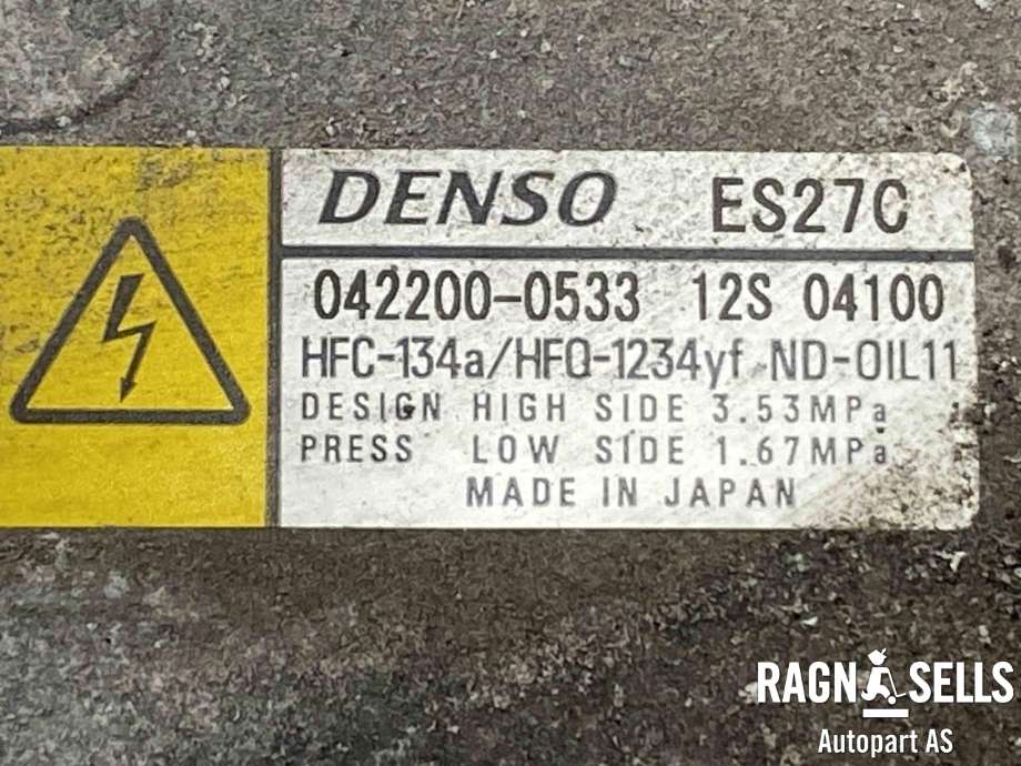Aircondition kompressor til Toyota RAV4 2016-2019 (Type IV, Fase 2)  (0422000533|)
