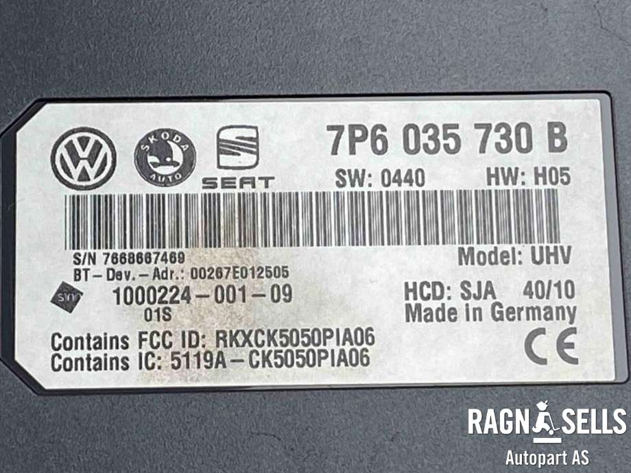 Styreenhet bluetooth til VW Golf VI 2008-2012  (7P6 035 730 B|)