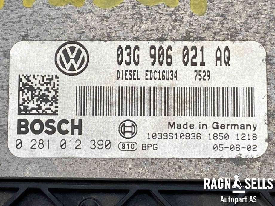 Styreenhet motor til VW Caddy 2004-2010 (Type III, Fase 1)  (BOSCH|03G906021AQ|)