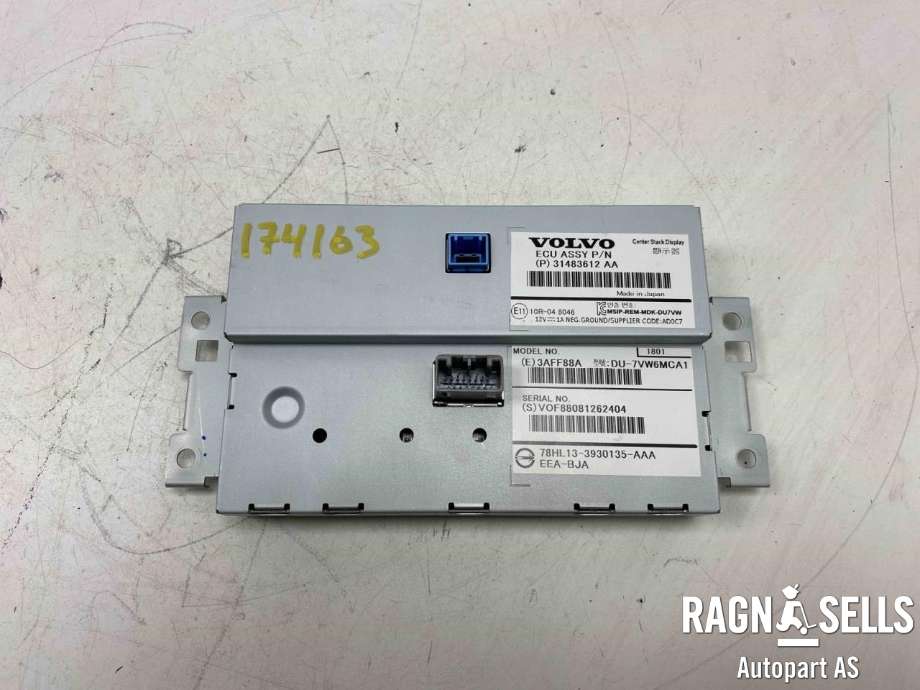 Multimedia display (MCU - Media Controller Unit) til Volvo V60 / V60 CC 2018-->> (Type II)  (36011463|31483612|)