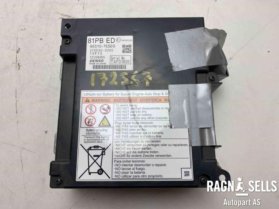 Batteripakke hybrid til Suzuki Vitara 2015-->> (Type IV)  (96510-76S00|)
