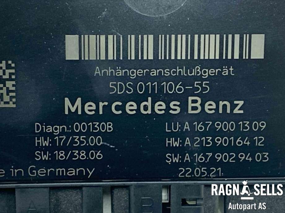 Styreenhet hengerfeste til Mercedes EQC 2019-->>  (A 167 900 13 09|)