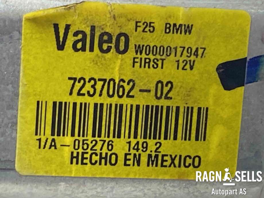 Viskermotor bakrute til BMW X3 2010-2017 (F25) (F25) (VALEO|67 63 7 237 062|)