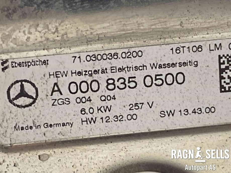 Varmeapparat PTC-heater til Mercedes B-Klasse, electric drive 2014-2018 (W242) (W242) (EBERSPÄCHER|A 000 835 05 00||710300360200)