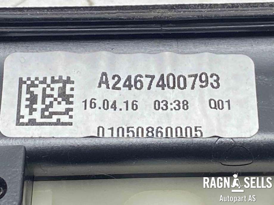 Bakluke/bakdør håndtak til Mercedes B-Klasse, electric drive 2014-2018 (W242) (W242) (A 246 740 07 93|)