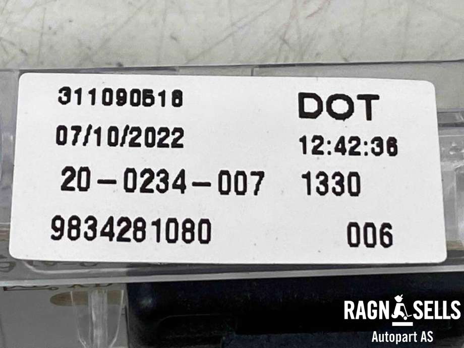 Baklykt bremselys bakrute til Citroën ë-C4 2020-->>  (98 342 810 80|)