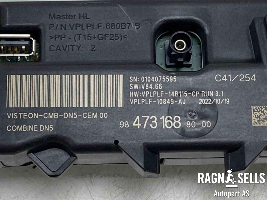 Instrumentpanel til Citroën ë-C4 2020-->>  (98 490 727 80|9847316880|)