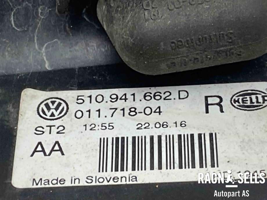 Tåkelykt høyre foran til VW Golf VII 2012-2017 (Fase 1)  (510 941 662 D|)