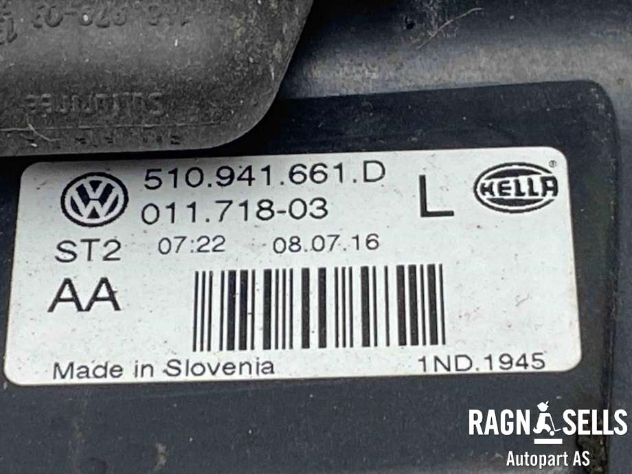 Tåkelykt venstre foran til VW Golf VII 2012-2017 (Fase 1)  (510 941 661 D|)
