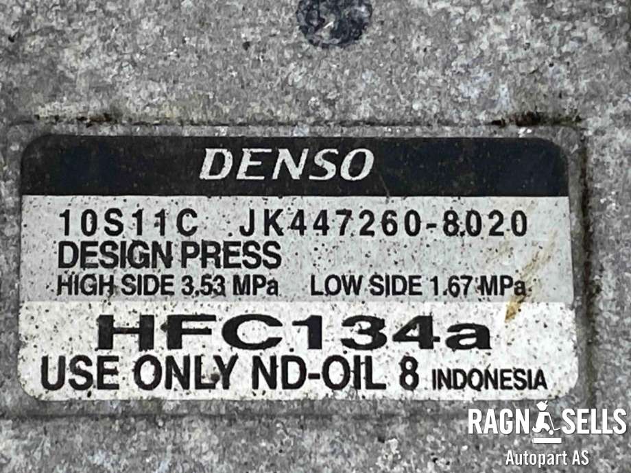 Aircondition kompressor til Toyota Hilux 2006-2011  (DENSO|883200K080|10S11C|JK447260-8020|447260-8020|88310-0K110|88310-0K112|88310-0K113|88310-0K130|88310-0K13188310-0K132|88310-71062|88320-0K080|88320-0K240|88320-0K341)