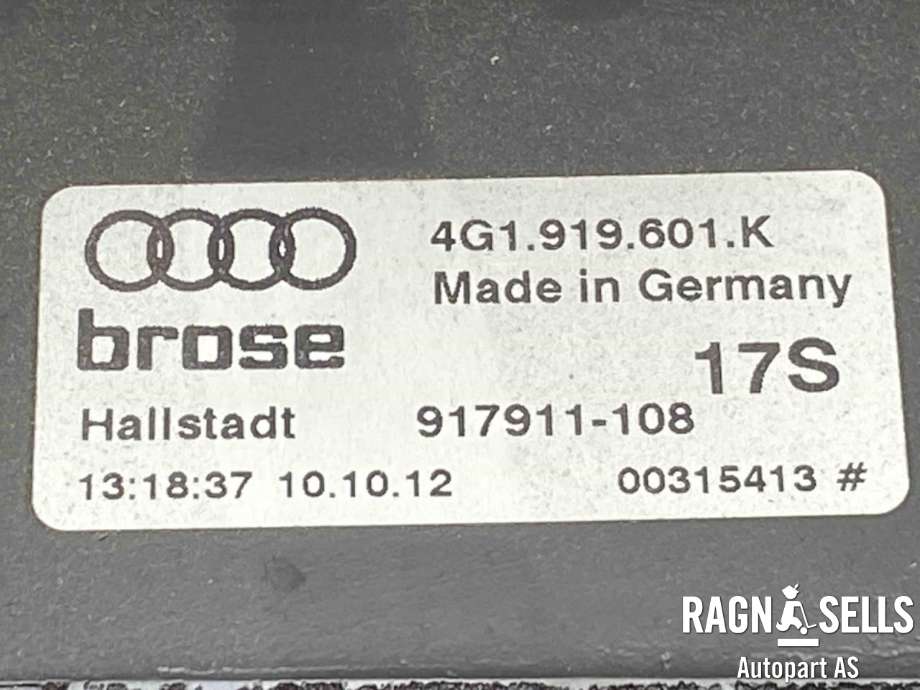 Bilstereo navigasjon betjeningspanel til Audi A7 2010-2014 (Type I, Fase 1)  (4G0 919 607 H|)
