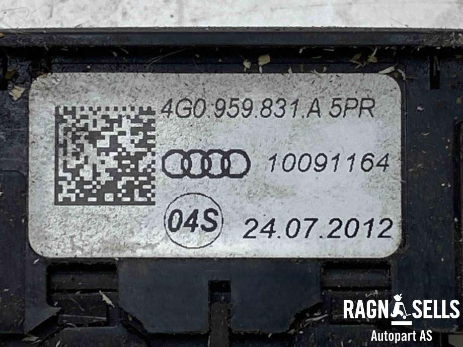 Bryter baklukeåpner til Audi A7 2010-2014 (Type I, Fase 1) (4G0 959 831 A|)