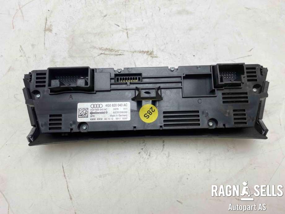 Varmeapparat betjening til Audi A7 2010-2014 (Type I, Fase 1) (4G0 820 043 AC|)