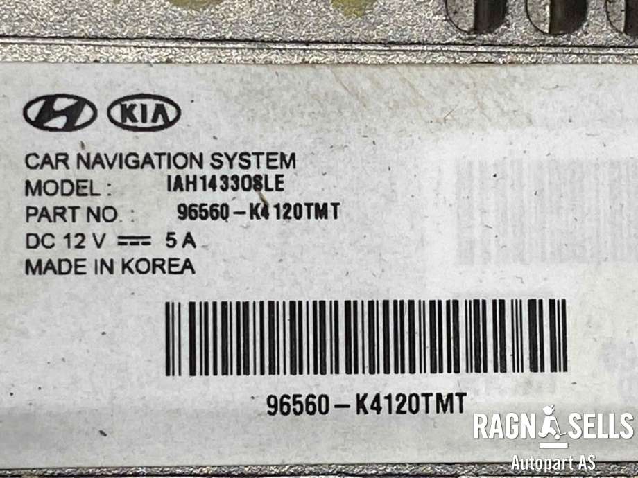 Bilstereo navigasjon skjerm til Hyundai Kona 2017-2021 (Type I, Fase 1)  (96560K4120TMT||IAH1433OSLE|IAH14330SLE)