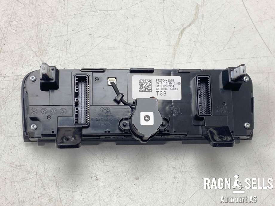 Varmeapparat betjening til Hyundai Kona 2017-2021 (Type I, Fase 1)  (97250K4075SPS|97250K4075|)