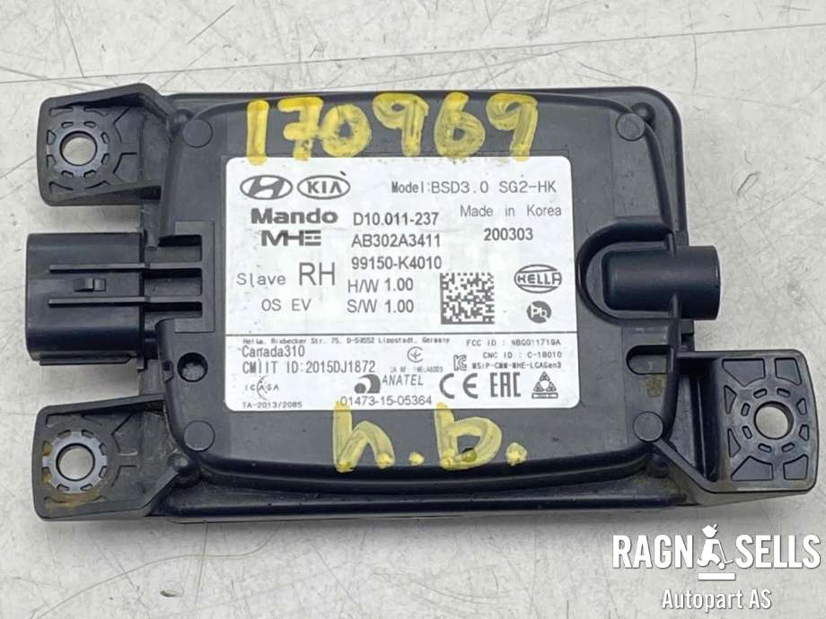 Sensor blindsone til Hyundai Kona 2017-2021 (Type I, Fase 1)  (99150K4010|)