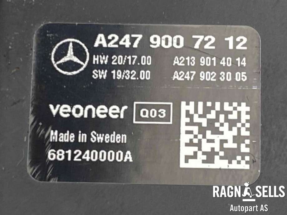 Kamera til Mercedes EQC 2019-->>  (A 247 900 72 12||A 247 900 80 17|A2139014014|A2479023005)
