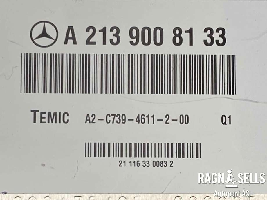 Styreenhet nivå/luftfjæring til Mercedes EQC 2019-->>  (A 213 900 62 31|A 213 900 81 33|)