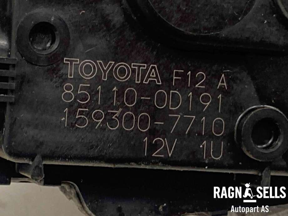 Viskermotor frontrute komplett m/overføring til Toyota Yaris 2014-2020 (Type III, Fase 2)  (851500D180|851100D191|)