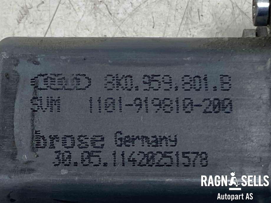 Ruteheis, kun motor, venstre foran til Audi A7 2010-2014 (Type I, Fase 1)  (8K0 959 801 B|)