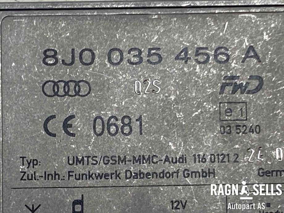 Styreenhet diverse til Audi A7 2010-2014 (Type I, Fase 1)  (8J0 035 456 A|)