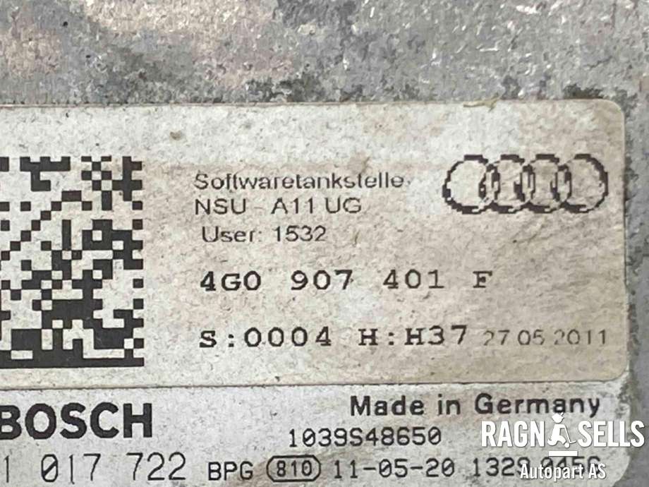 Styreenhet motor til Audi A7 2010-2014 (Type I, Fase 1)  (BOSCH|4G0 907 401 F|)
