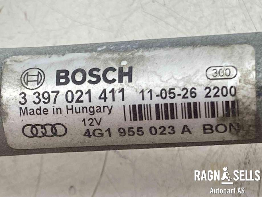 Viskermotor frontrute komplett m/overføring til Audi A7 2010-2014 (Type I, Fase 1)  (4G1 955 023 A|)