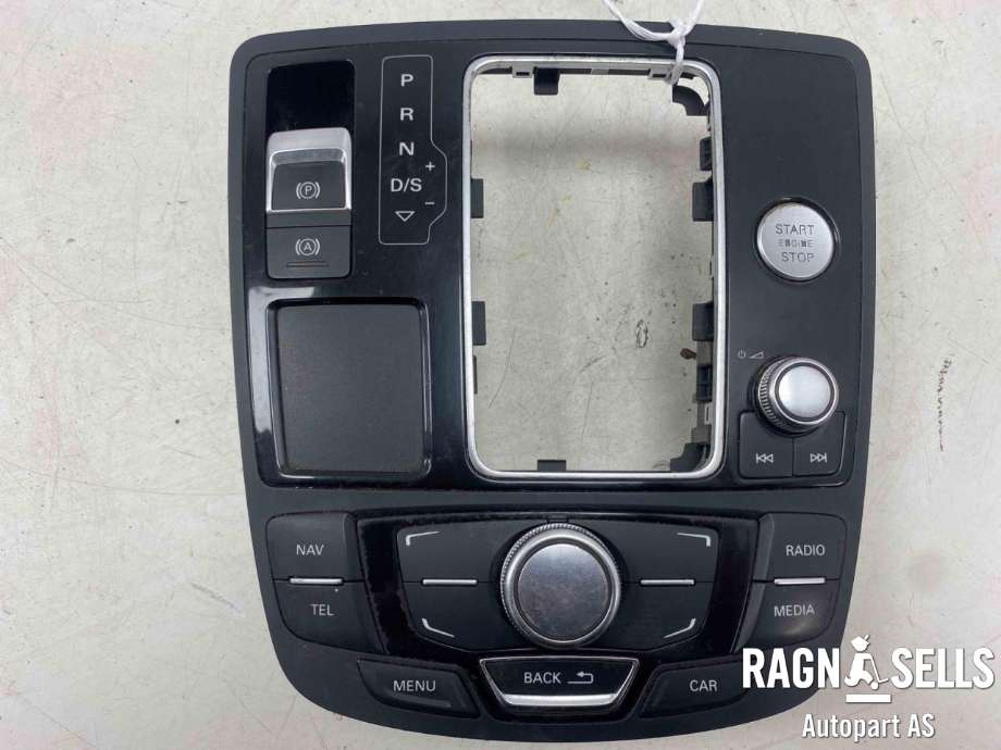 Bilstereo navigasjon betjeningspanel til Audi A7, 2010-2014 (Type I, Fase 1)  (4G1 919 610 C)