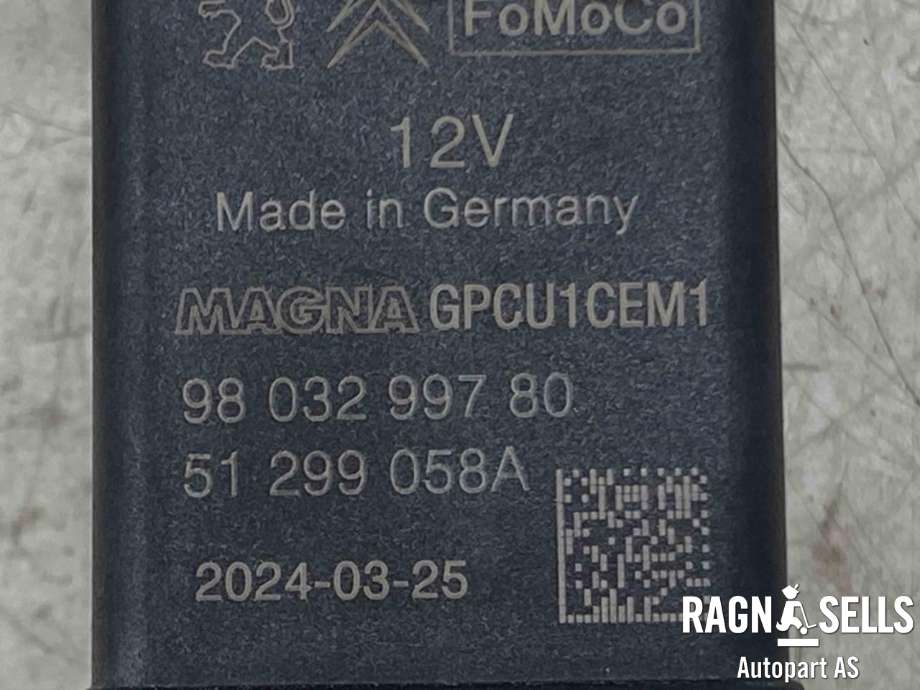 Rele gløde til Toyota Proace 2016-->> (Type II)  (9803299780|51299058A|)