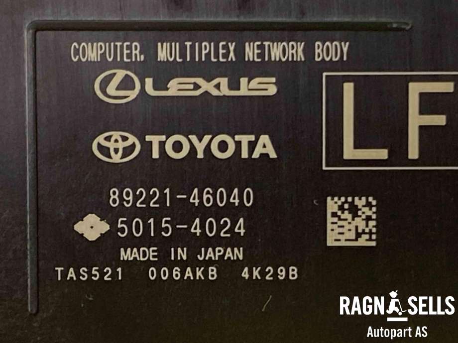 Styreenhet diverse til Lexus RZ 2023-->>  (8922046D20|8922146040|50154024|TAS521|006AKB|4K29B|8273046020)