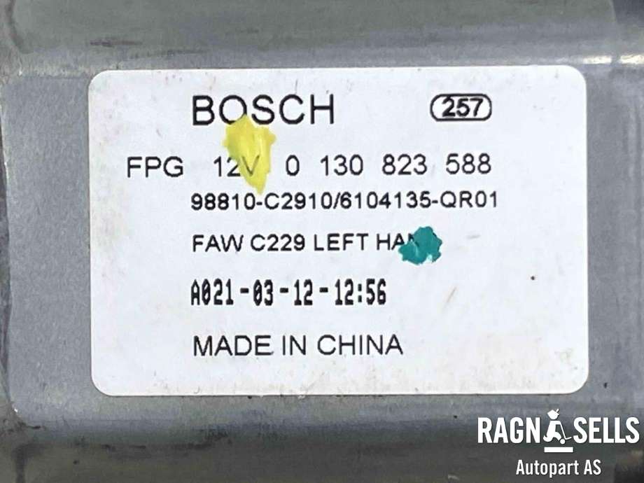Ruteheis, kun motor, venstre foran til Hongqi E-HS9 2022-->>  (BOSCH|N/A|0 130 823 588|)