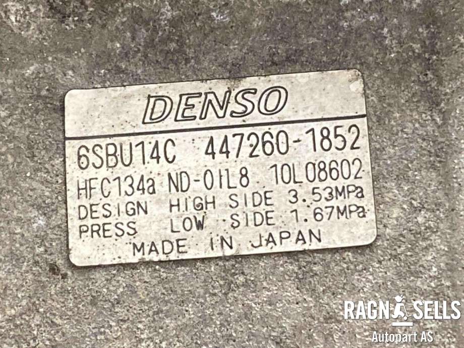 Aircondition kompressor til BMW X1 2009-2015 (E84) (E84) (DENSO|64 52 6 987 862|447260-1852|4471908460|4471908461|4471908462|4471908463|4471908464|4471908465|4471908466|4471908467|4472601851|4472601852)