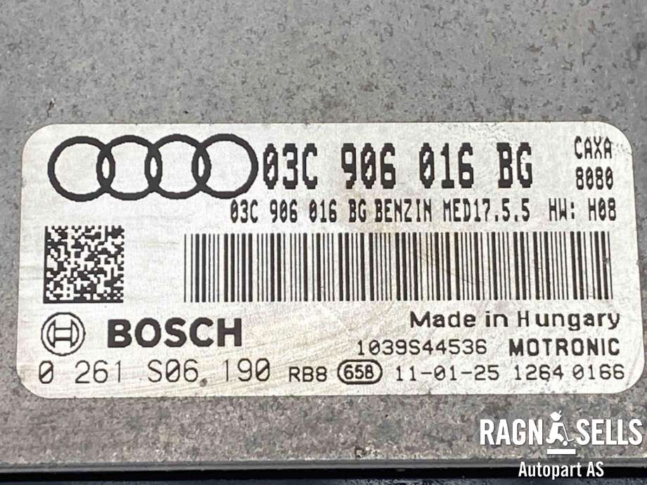 Styreenhet motor til Audi A1 2010-2014 (Type I, Fase 1)  (BOSCH|03C 906 016 BG|0 261 S06 190)