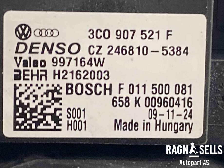 Varmeapparat motor til Škoda Yeti 2009-2013 (Fase 1)  (3C1 820 015 M|3C1820015N|3C0907521F)