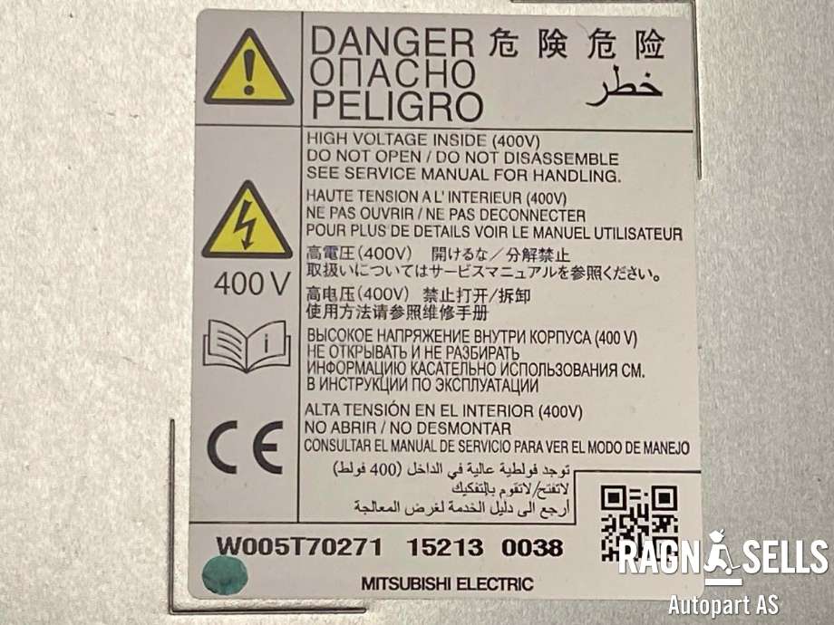 Batterilader (OBC - On Board Charger) til Mitsubishi Outlander 2012-2015 (Type III, Fase 1)  (9481A013|W309B18771|)